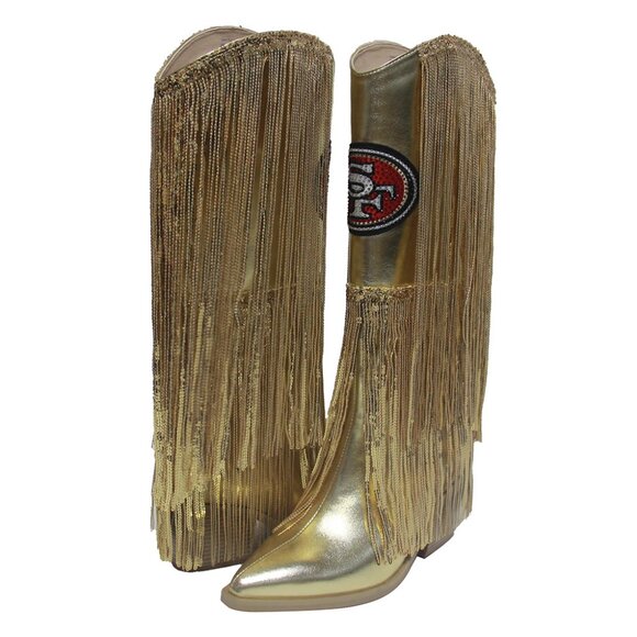 San Francisco 49ers Fringe Boot - Picture 1 of 1